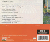 Mendelssohn & Tchaikovsky: Violin Concertos