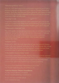 Fox Fullerton Theater: Restoration Project 2005