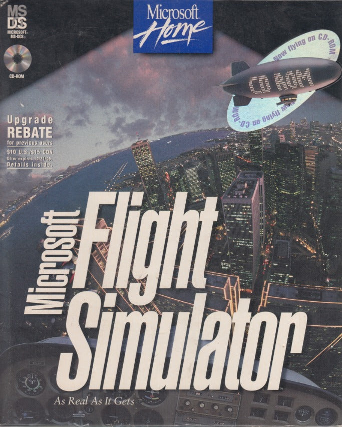 Microsoft Flight Simulator 5.1 w/ Pilot's Handbook & Big Box