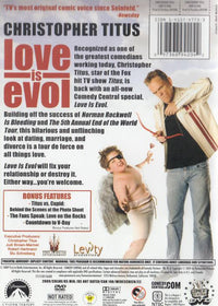 Christopher Titus: Love Is Evol Signed Artwork & DVD