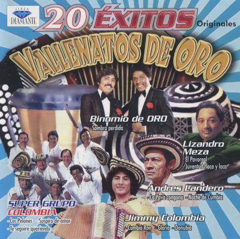 Vallenatos De Oro: 20 Exitos Originales