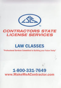 Contractors State License Services: Law Classes