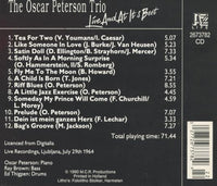 The Oscar Peterson Trio: Live And At It's Best