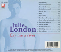 Julie London: Cry Me A River Vol. 1 & 2 2-Disc Set w/ Writing On Artwork