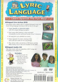 Lyric Language: Spanish: Bilingual Live Action Incomplete 1-Disc Set