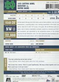 College Football's Greatest Games: University Of Notre Dame Fighting Irish: 1979 Cotton Bowl Collector's
