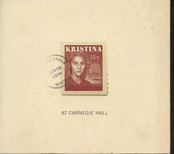 Kristina: At Carnegie Hall 2-Disc Set