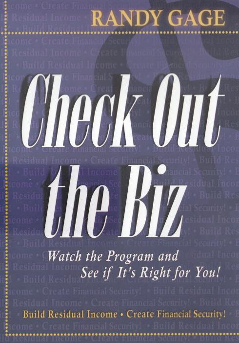 Check Out The Biz By Randy Gage