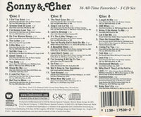 Sonny & Cher: 36 All-Time Favorites! 3-Disc Set