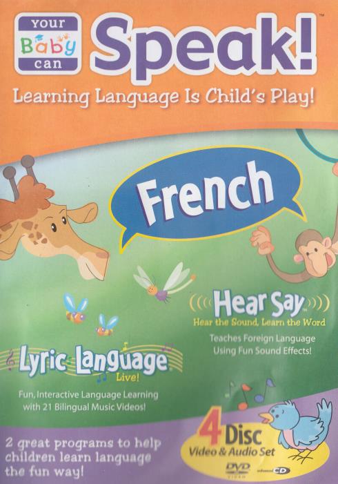 Your Baby Can Speak! French 4-Disc CD & DVDs Set