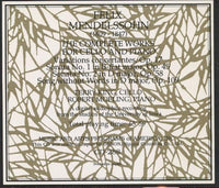 Felix Mendelssohn: The Complete Works For Cello & Piano