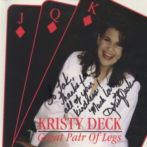Kristy Deck: Great Pair Of Legs Signed