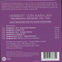 Karajan: Beethoven Symphonies 1-9: Overtures: 1951-1955 6-Disc Set