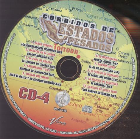 Corridos De Estados Pesados Vol. 4 w/ No Artwork