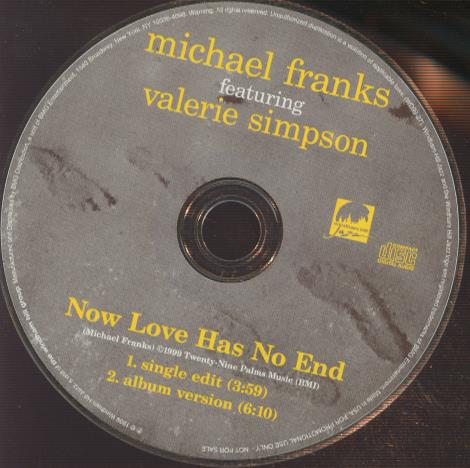 Michael Franks Featuring Valerie Simpson: Now Love Has No End Promo w/ No Artwork