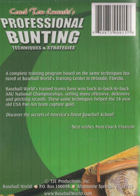 Baseball World: Coach Tom Emanski's Professional Bunting: Techniques & Strategies