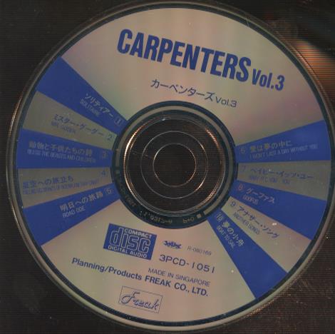 Carpenters: Vol. 3 w/ No Artwork