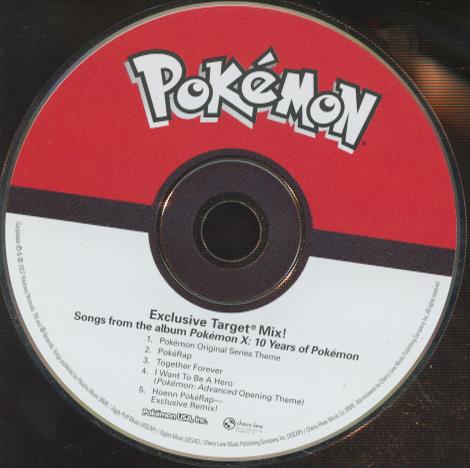 Pokemon X: 10 Years Of Pokemon: Exclusive Target Mix! Promo w/ No Artwork