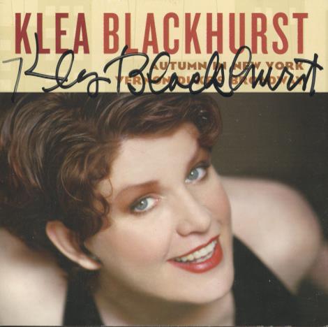 Klea Blackhurst: Autumn In New York: Vernon Duke's Broadway Signed