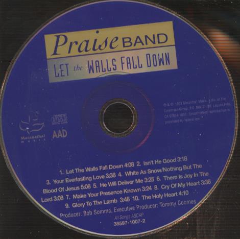 Praise Band: Let The Walls Fall Down w/ No Artwork
