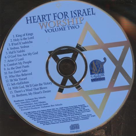 Heart For Israel: Worship Volume Two w/ No Artwork