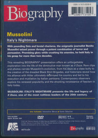 Biography: Mussolini: Italy's Nightmare