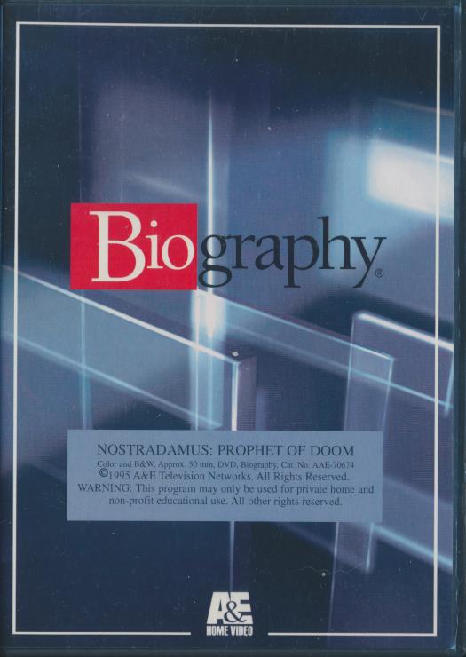 Biography: Nostradamus: Prophet Of Doom