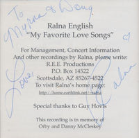 Ralna English: My Favorite Love Songs Signed