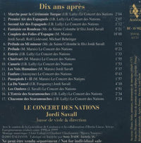 Le Concert Des Nations / Jordi Savall: Dix Ans Apres