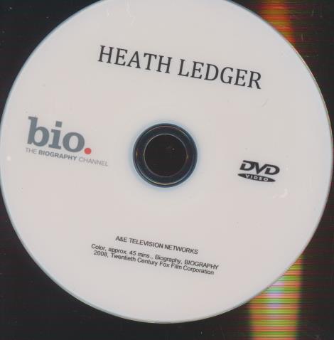 Bio: Heath Ledger w/ No Artwork