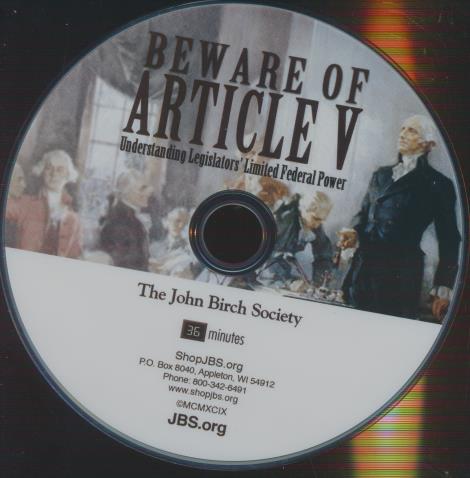 Beware Of Article V: Understanding Legislator's Limited Federal Power w/ No Artwork