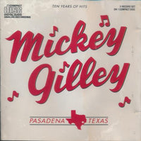 Mickey Gilley: Ten Years Of Hits Signed w/ Water Damaged Artwork