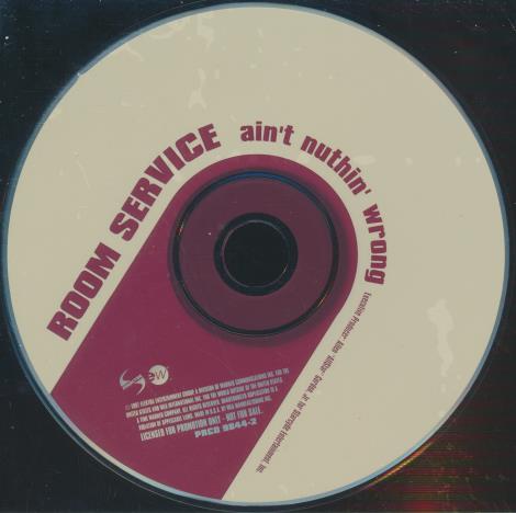 Room Service: Ain't Nuthin' Wrong 4-Track Promo w/ Back Artwork