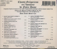 Chants Gregoriens En L'Honneur De Notre Dame