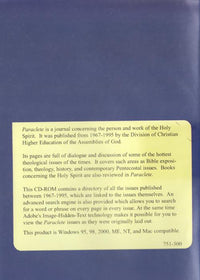 Paraclete 1967-1995: A Journal Concerning The Person And Work Of The Holy Spirit