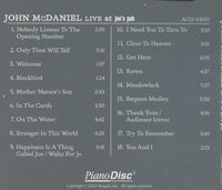 John McDaniel: Live At Joe's Pub