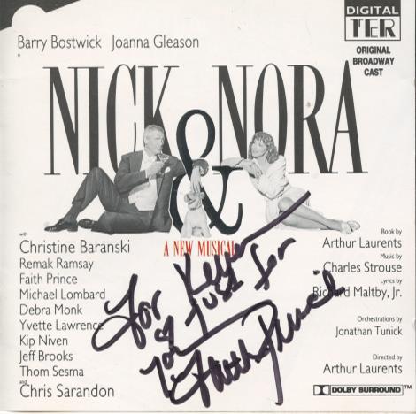 Nick & Nora: A New Musical: Original Broadway Cast Signed