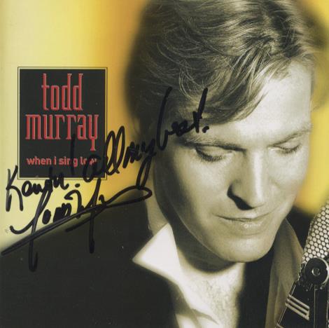 Todd Murray: When I Sing Low Signed