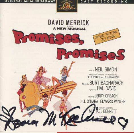 Promises, Promises: Original Broadway Cast Signed