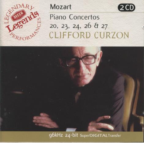 Clifford Curzon: Mozart: Piano Concertos 20, 23, 24, 26 & 27 2-Disc Set