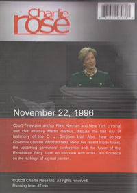 Charlie Rose: November 22, 1996