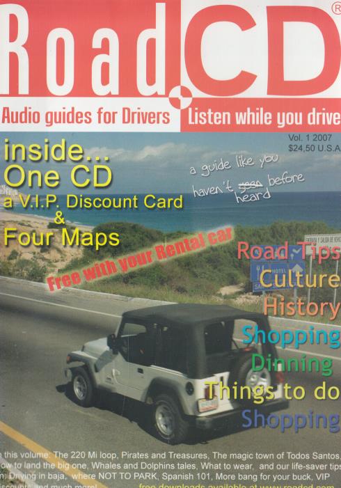 RoadCD: Los Cabos / La Paz / Todos Santos / East Cape Vol. 1 w/ Map