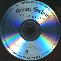 Gwen Stefani: Luxurious 2-Track Promo w/ Back Artwork