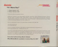 Donnie: If I Were You 2-Track Promo w/ Back Artwork