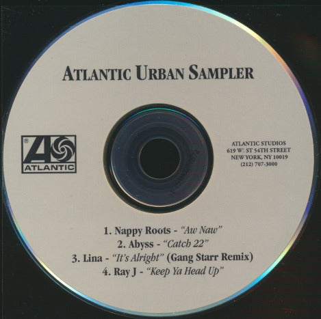 Atlantic Urban Sampler 4-Track Promo w/ No Artwork