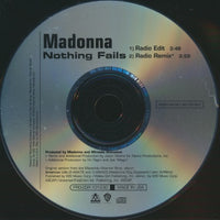 Madonna: Nothing Fails 2-Track Promo w/ Back Artwork