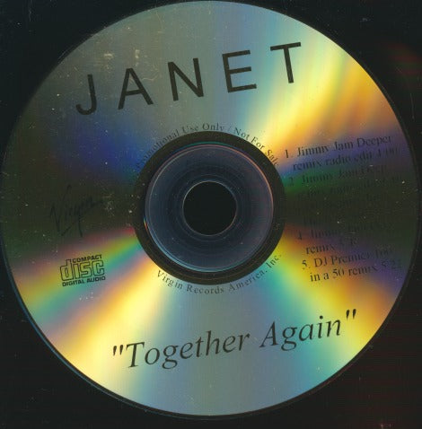 Janet Jackson: Together Again 5-Track Promo w/ No Artwork