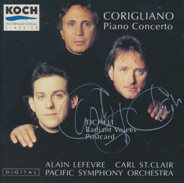 John Corigliano: Alain Lefevre / Carl St. Clair & Pacific Symphony Orchestra: Piano Concerto Signed