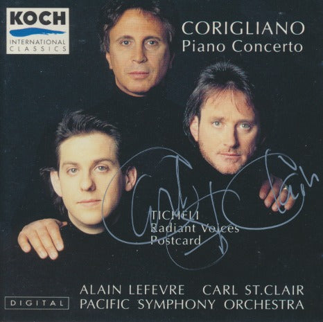 John Corigliano: Alain Lefevre / Carl St. Clair & Pacific Symphony Orchestra: Piano Concerto Signed