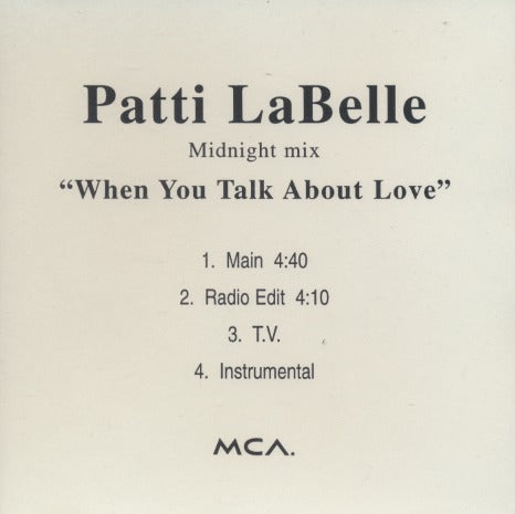 Patti LaBelle: When You Talk About Love: Midnight Mix 4-Track Promo